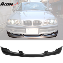 Load image into Gallery viewer, 1999-2001 BMW E46 Euro Style Black Front Lip SplitterChin Spoiler PU