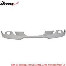 Load image into Gallery viewer, 2004-2007 BMW E60 5-Series Painted #300 Alpine White Front Lip PU
