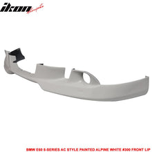 Load image into Gallery viewer, 2004-2007 BMW E60 5-Series Painted #300 Alpine White Front Lip PU