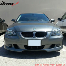 Load image into Gallery viewer, 2004-2007 BMW E60 Painted #354 Titanium Silver Metallic Front Lip PU