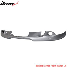 Load image into Gallery viewer, 2004-2007 BMW E60 Painted #354 Titanium Silver Metallic Front Lip PU