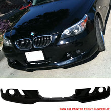 Load image into Gallery viewer, 2004-2007 BMW E60 A Style Painted #668 Jet Black Front Bumper Lip PU