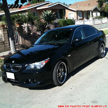 Load image into Gallery viewer, 2004-2007 BMW E60 A Style Painted #668 Jet Black Front Bumper Lip PU
