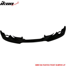Load image into Gallery viewer, 2004-2007 BMW E60 A Style Painted #668 Jet Black Front Bumper Lip PU