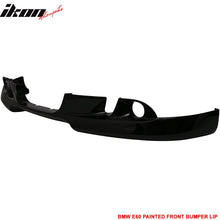 Load image into Gallery viewer, 2004-2007 BMW E60 A Style Painted #668 Jet Black Front Bumper Lip PU