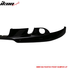 Load image into Gallery viewer, 2004-2007 BMW E60 A Style Painted #668 Jet Black Front Bumper Lip PU