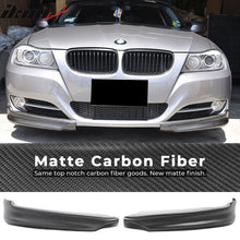 Load image into Gallery viewer, 2005-2008 BMW E90 3 Series 4DR EURO Style Front Lip SplitterMatte CF