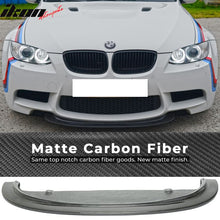 Load image into Gallery viewer, 2008-2013 E90 E92 E93 M3 CRT Style Front Bumper Lip Carbon Fiber CF