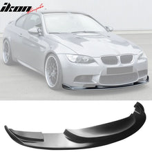Load image into Gallery viewer, 2008-2013 BMW M3 H Style Unpainted Black Front Bumper Lip Spoiler PU