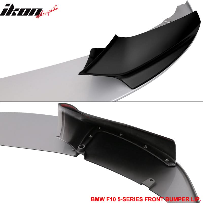 Fits 11-16 F10 Performance Front Lip 2T Titanium Silver Metallic #354