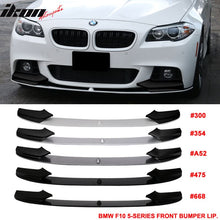 Load image into Gallery viewer, Fits 11-16 F10 Performance Front Bumper Lip Two Tone Color