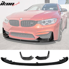 Load image into Gallery viewer, Fits 15-20 BMW F80 M3 F82 M4 Front Bumper Lip PP &amp; CF Splitters 3PC