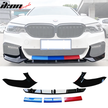Load image into Gallery viewer, 2017-2020 BMW G30 M-Tech M Sport Gloss Black Front Lip Splitter