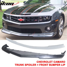 Load image into Gallery viewer, Fits 10-13 Chevy Camaro V8 SS Front Bumper Lip + ABS Rear Trunk