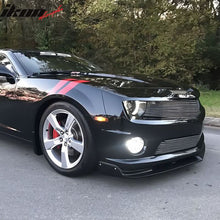 Load image into Gallery viewer, 2010-2013 Chevy Camaro V8 SS Street Style Black Front Bumper Lip PU