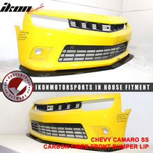 Load image into Gallery viewer, 2014-2015 Chevrolet Camaro SS 1LE Style Front Bumper Lip Carbon Fiber
