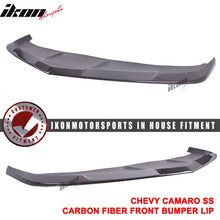 Load image into Gallery viewer, 2014-2015 Chevrolet Camaro SS 1LE Style Front Bumper Lip Carbon Fiber