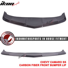 Load image into Gallery viewer, 2014-2015 Chevrolet Camaro SS 1LE Style Front Bumper Lip Carbon Fiber