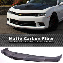 Load image into Gallery viewer, 2014-2015 Chevrolet Camaro SS 1LE Style Front Bumper Lip Carbon Fiber