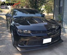 Load image into Gallery viewer, 2014-2015 Chevy Camaro Z28 Style Matte Black PP Front Bumper Lip