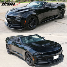 Load image into Gallery viewer, 2019-2024 Chevy Camaro SS Style Black Front Bumper Guard Gloss Lip ABS