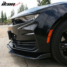 Load image into Gallery viewer, 2019-2024 Chevy Camaro SS Style Black Front Bumper Guard Gloss Lip ABS