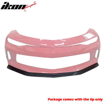 Load image into Gallery viewer, 2016-2018 Chevrolet Camaro SLP Style Unpainted Black Front Bumper Lip