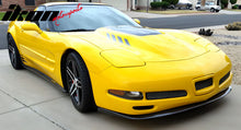 Load image into Gallery viewer, 1997-2004 Chevrolet Corvette CS Style Unpainted Black Front Bumper Lip