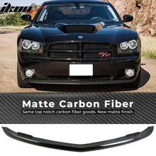 Load image into Gallery viewer, 2006-2010 Dodge Charger OEM Style Matte Carbon Fiber Front Bumper Lip