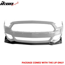 Load image into Gallery viewer, 2015-2017 Ford Mustang MDA V2 Style Unpainted Black Front Bumper Lip