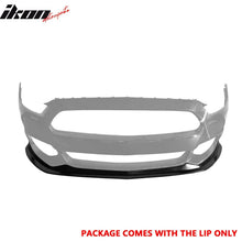 Load image into Gallery viewer, 2015-2017 Ford Mustang MDA Style Unpainted Black Front Bumper Lip PU