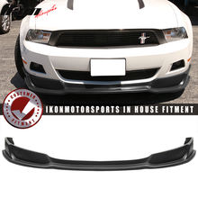Load image into Gallery viewer, 2010-2012 Ford Mustang V6 Unpainted Black Front Bumper Lip PU