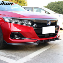 Load image into Gallery viewer, 2021-2022 Honda Accord IKON V1 Style Front Bumper Lip Spoiler 3PCS PP