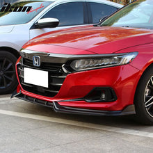 Load image into Gallery viewer, 2021-2022 Honda Accord IKON V1 Style Front Bumper Lip Spoiler 3PCS PP