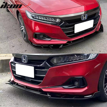 Load image into Gallery viewer, 2021-2022 Honda Accord IKON V3 Style Front Bumper Lip Spoiler 3PCS