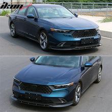 Load image into Gallery viewer, 2023-2025 Honda Accord Front Bumper Lip V1 4PC Spoiler Black PP