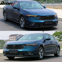Load image into Gallery viewer, 2023-2025 Honda Accord Front Bumper Lip V1 4PC Spoiler Black PP