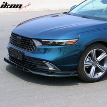 Load image into Gallery viewer, 2023-2025 Honda Accord Front Bumper Lip V1 4PC Spoiler Black PP