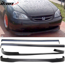 Load image into Gallery viewer, Fits 01-03 Honda Civic PP Front + Rear Bumper Lip + Side Skirts