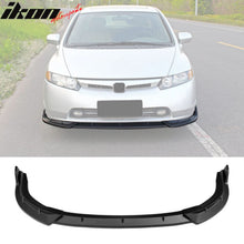 Load image into Gallery viewer, 2006-2008 Honda Civic Sedan 4DR IKON Matte Black Front Lip Splitter PP