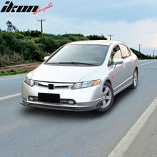 Load image into Gallery viewer, 2006-2008 Honda Civic Sedan 4DR IKON Matte Black Front Lip Splitter PP