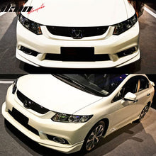 Load image into Gallery viewer, 2012 Honda Civic 4Dr Sedan JDM MD Style Front Bumper Lip Spoiler PU