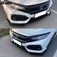 Load image into Gallery viewer, 2017-2021 Honda Civic Hatchback IKON Style 3PCS Front Bumper Lip PP