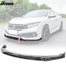 Load image into Gallery viewer, 2019-2021 Honda Civic IKON V3 Style Front Bumper Lip Chin Spoiler 2PC
