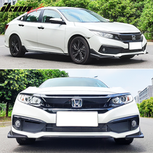 Load image into Gallery viewer, 2019-2021 Honda Civic Modulo Style Front Splitters Side Apron Lip
