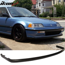 Load image into Gallery viewer, 1990-1991 Honda Civic OEM Style Unpainted Black Front Bumper Lip PU