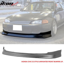 Load image into Gallery viewer, 1992-1995 Honda Civic CS Type Front Unpainted Bumper Lip Splitter PU