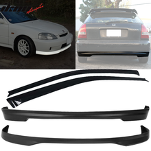 Load image into Gallery viewer, Fits 96-98 Honda Civic 3Dr T-R Front + Rear Bumper Lip + Window Visors