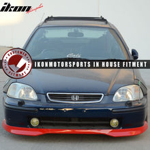 Load image into Gallery viewer, 1996-1998 Honda Civic EK T-R Type R Painted Red Front Lip Splitter PU