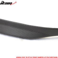Load image into Gallery viewer, 1999-2000 Honda Civic TR Unpainted Black CF Style Front Bumper Lip PU